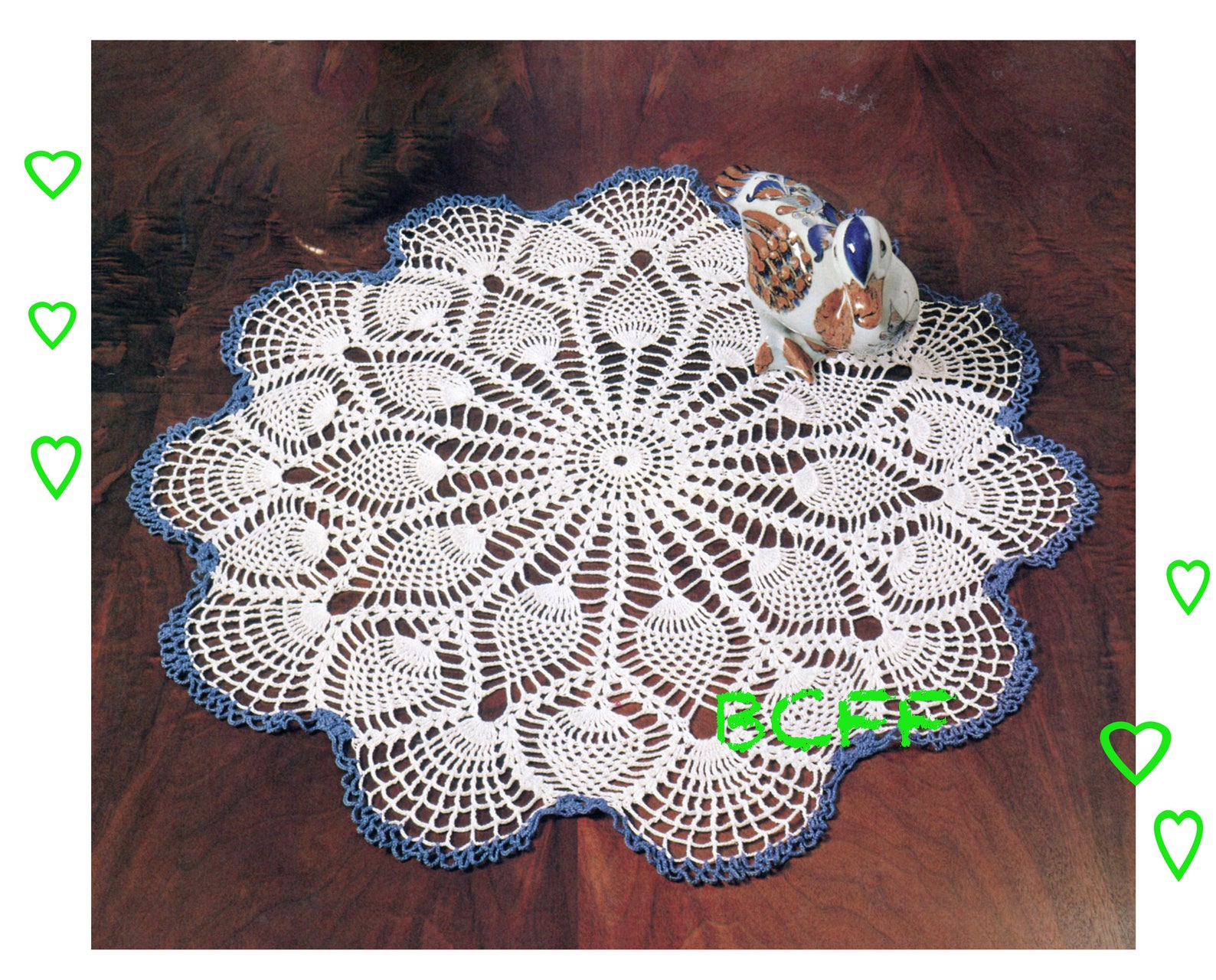 Pineapple Doily Crochet Pattern Home Decor Thread Crochet - Etsy