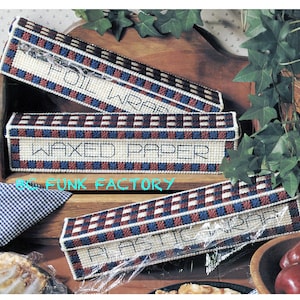 Plastic Canvas Pattern Kitchen Wrap Cover-ups Pattern - Vintage 7 mesh PDF Plastic Canvas Pattern