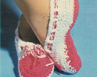 Modèle au crochet de chaussons pour femmes - chaussons rapides Modèle de crochet PDF Crochet numérique Téléchargement imprimable