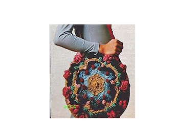 Crochet Purse PATTERN - Crochet Boho Bag - Messenger Bag, Shoulder Bag, Crossbody, Vintage - PDF Crochet Pattern