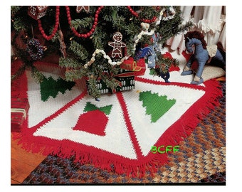 Christmas Tree Skirt Crochet Pattern Vintage Christmas Crochet PDF Crochet Pattern