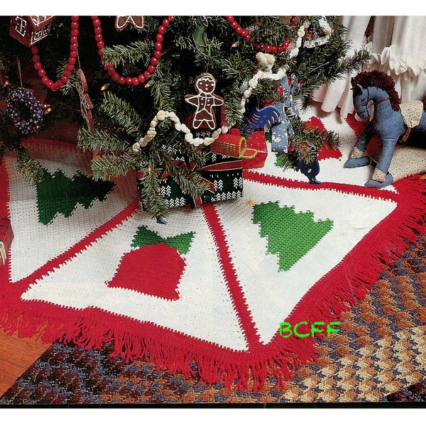 Christmas Tree Skirt Pattern Crochet Etsy