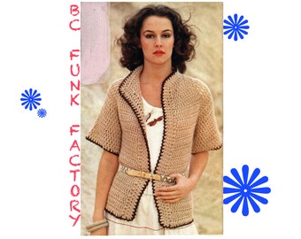 Crochet Pattern - Womens Crochet Jacket - Summer Sweater  Jumper - PDF Crochet Pattern - DIY Crochet