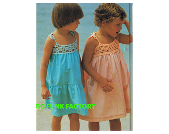 Haakpatroon strandjurk meisjes: drie variaties voor haakpatroon Yoke of Sundress (pdf)