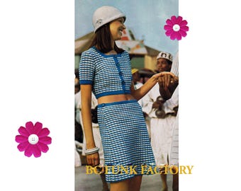 Crochet Pattern Womens Summer Dress Vintage Ladies Crochet Pattern PDF