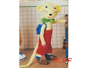 Crochet Toy Patterns - Stuffed Mouse Toy Pattern - Crochet Toy For Kids - PDF Crochet Pattern Almost Free