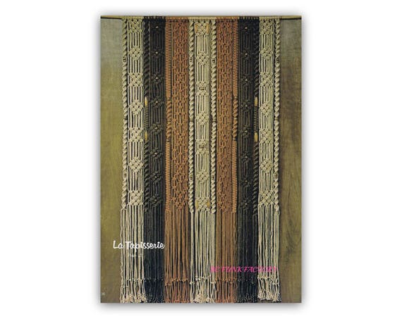 Macrame Wall Hanging Pattern - 70's Macrame - How to Macrame -  PDF Macrame Pattern Instant Download