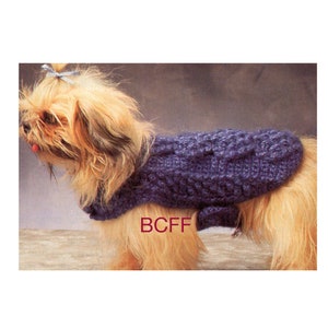 Crochet Pattern Dog Sweater Coat Winter Dog Jumper Crochet Pattern PDF