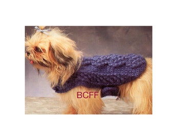 Crochet Pattern Dog Sweater Coat Winter Dog Jumper Crochet Pattern PDF