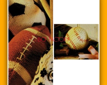 Vintage Crochet Pattern Sports Ball Patterns Football  Soccer Baseball PDF Crochet Pattern Instant Download on Etsy
