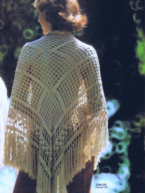 Vintage Summer Crochet Shawl Pattern