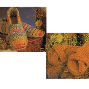 PDF Crochet Pattern - Crochet Slippers - Womens - Children - Scuff&#39;s - Loafer - Spa - Slippers -  PDF Slipper Pattern