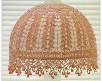 Crochet Lamp Shade Pattern Vintage Home Decor Crochet PDF Crochet Pattern Instant Download