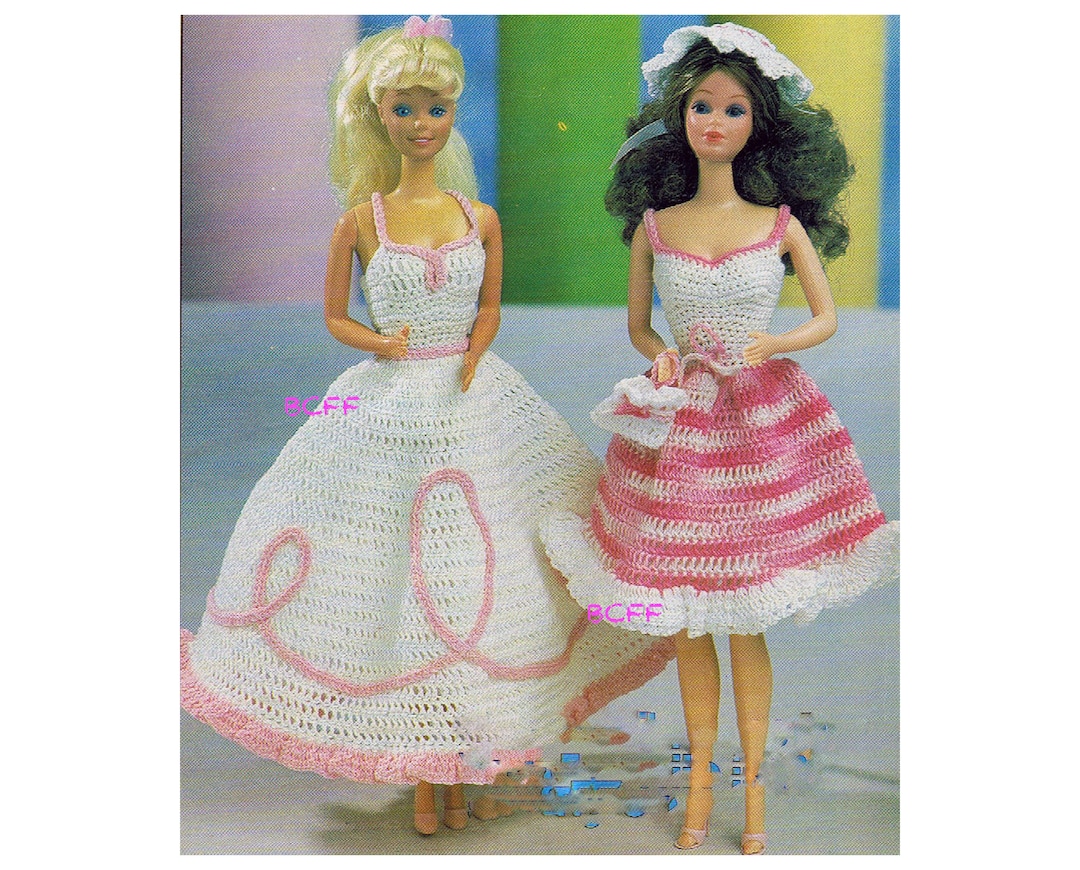Crochet Pattern Fashion Doll Crochet Dress Patterns 11 1/2 Teen Doll Crochet PDF Crochet Pattern Instant Download