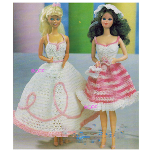 Crochet Pattern Fashion Doll Crochet Dress Patterns - 11 1/2&quot; Teen Doll Crochet - PDF Crochet Pattern Instant Download