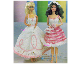 Crochet Pattern Fashion Doll Crochet Dress Patterns - 11 1/2&quot; Teen Doll Crochet - PDF Crochet Pattern Instant Download