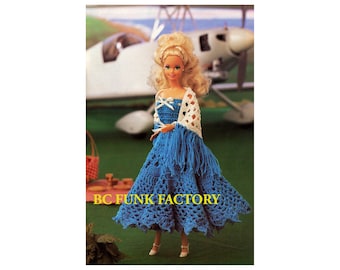 Crochet Pattern Fashion Doll Dress PDF Dress Crochet Pattern