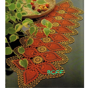 Pineapple Doily Crochet Pattern - Doily Crochet Pattern - Doily Runner Pattern - Thread Crochet - PDF Crochet Pattern