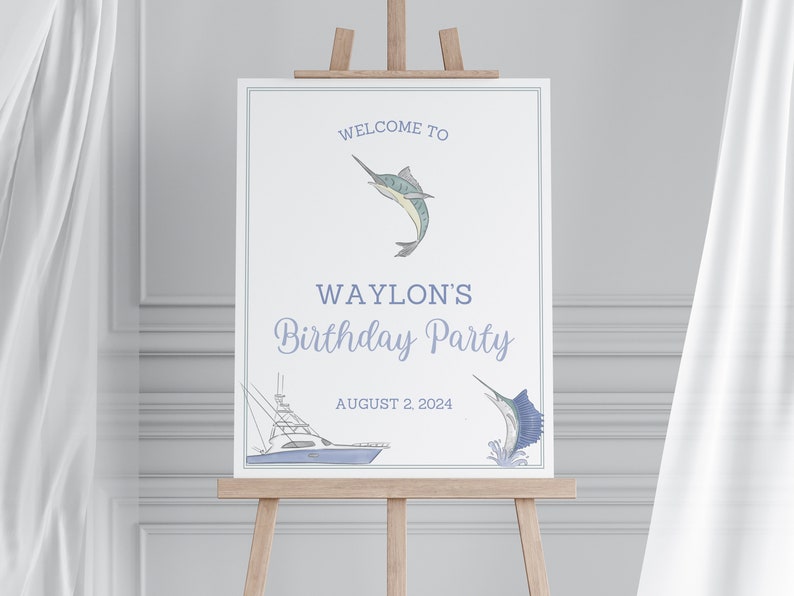 O-fish-ally One Invitation, Deep Sea Fishing Bundle, Milestone Sign ...