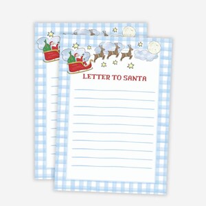 Carta a Papá Noel, carta a Papá Noel para imprimir, actividad navideña para niños para imprimir, correo de Papá Noel, carta escrita a mano a Papá Noel, práctica de escritura