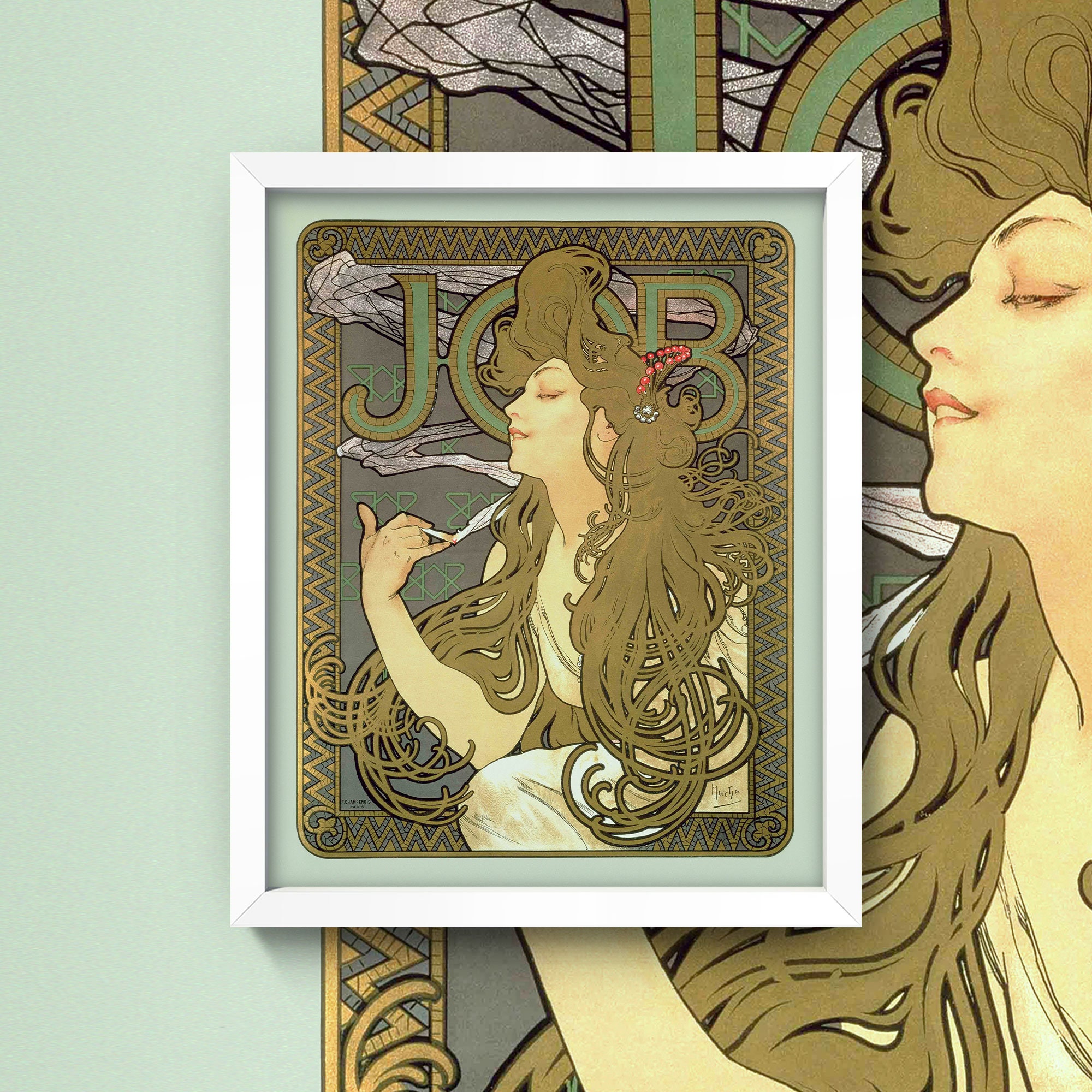 Alphonse Mucha JOB シルクスクリーン版画 Alphonse Mucha JOB シルクスクリーン版画 版画