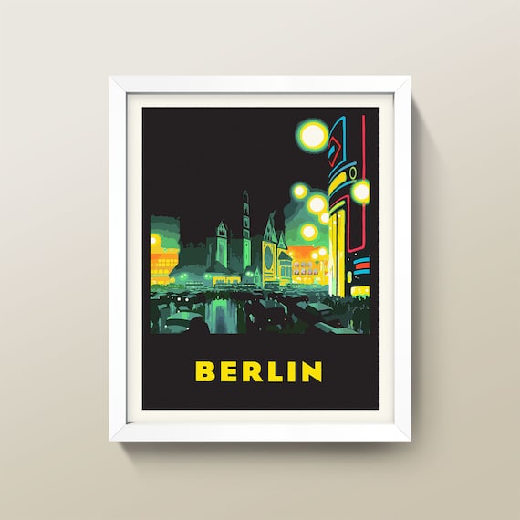 Berlin Print Vintage Berlin Poster Berlin Print Berlin | Etsy