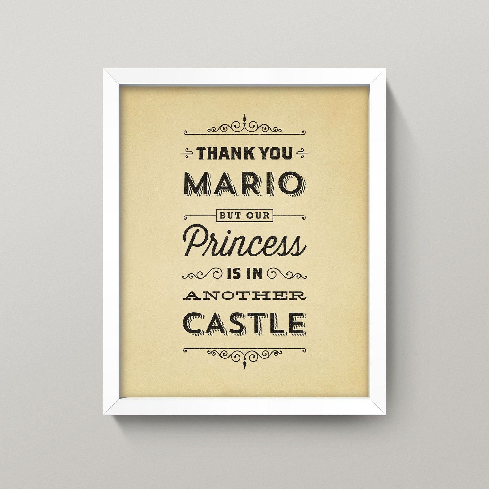 Super Mario Bros. Quote 8x10 Wall Art / Print High Quality Etsy