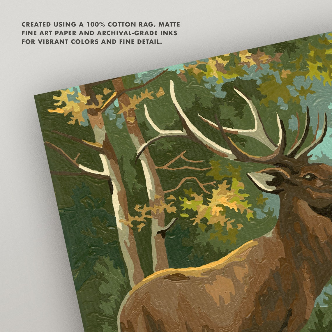 Vintage PaintByNumbers Deer Painting Set 3 Sizes Deer Etsy