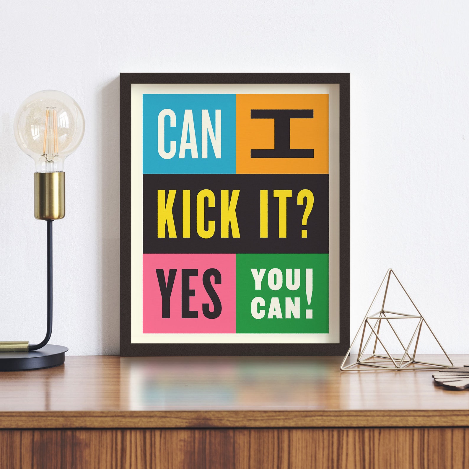 Can I Kick It Yes You Can Print 3 Sizes Classic Tribe Hip Etsy