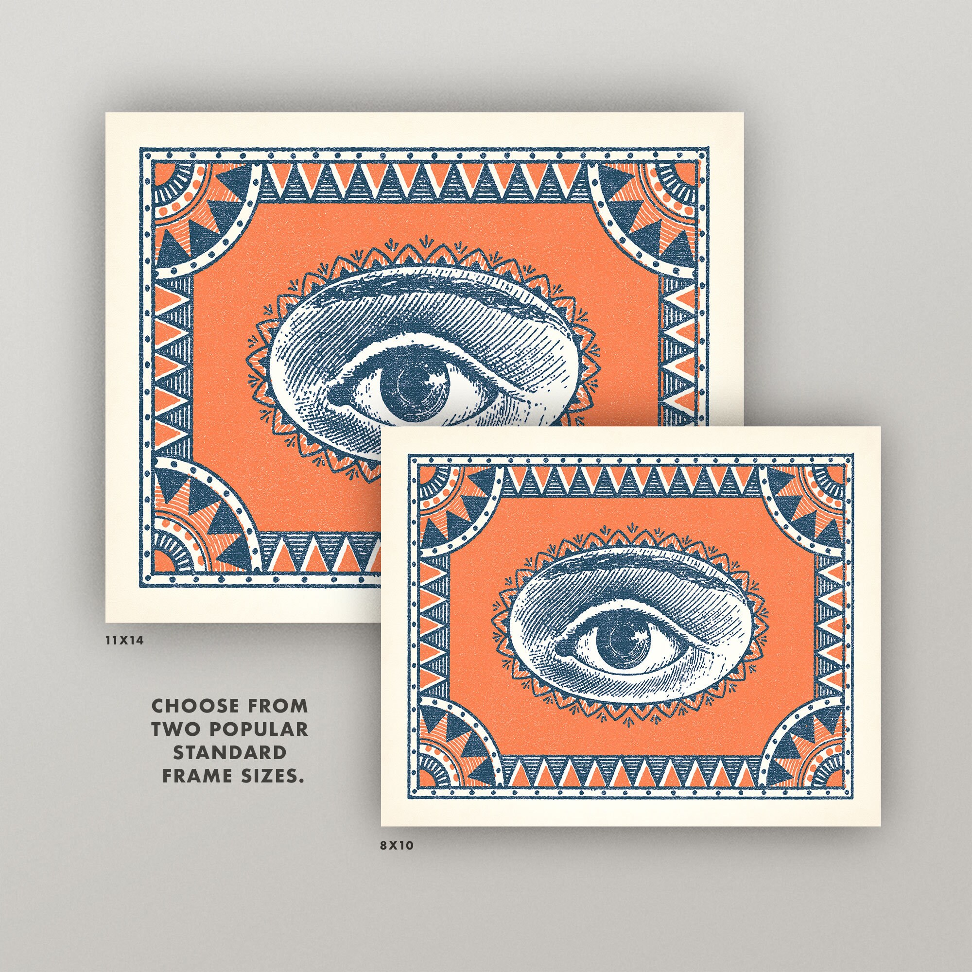 Ornate Eye Print • Vintage Eyeball Wall Art • 2 Sizes! 8X10