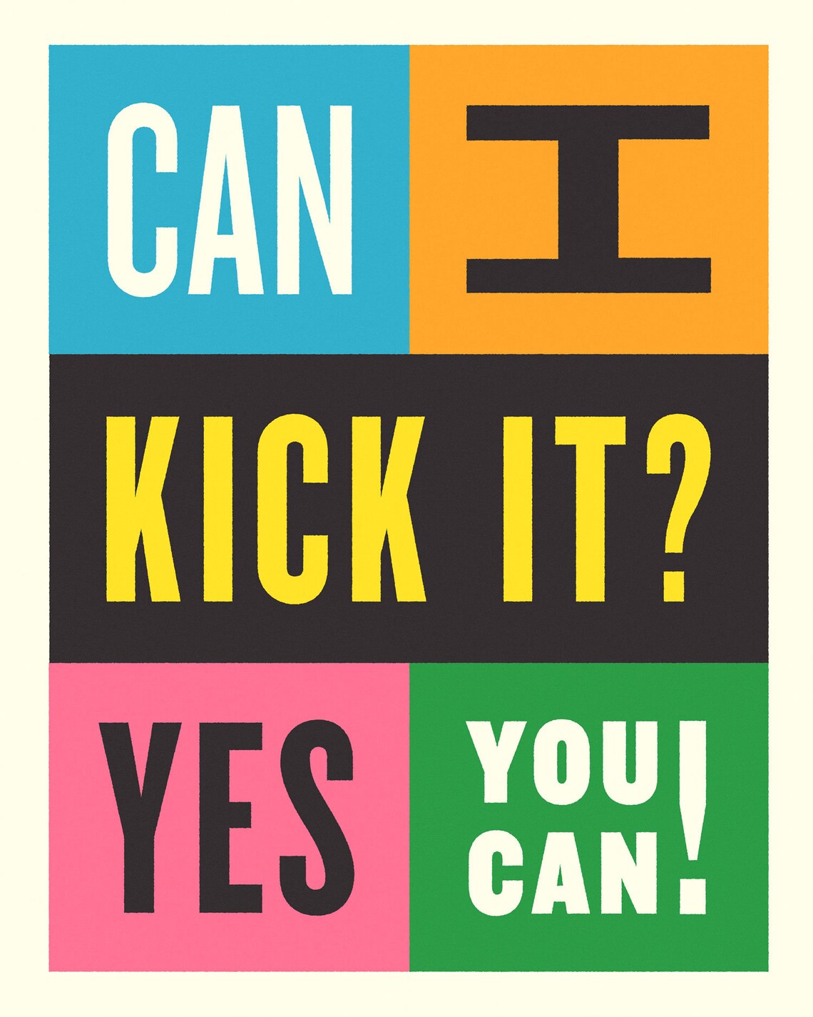 Can I Kick It Yes You Can Print 3 Sizes Classic Tribe Hip Etsy