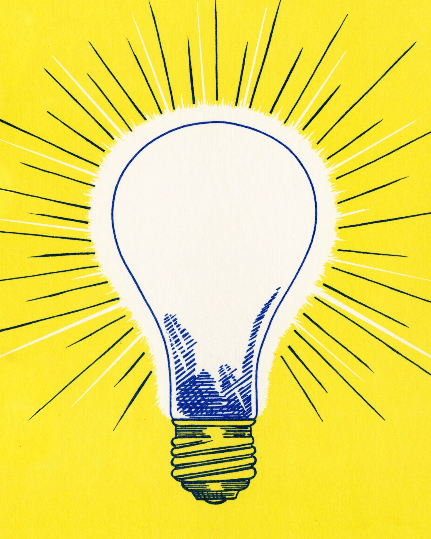 Pop Art Light Bulbs Set of 2 8X10 Prints Tune in Turn on Etsy