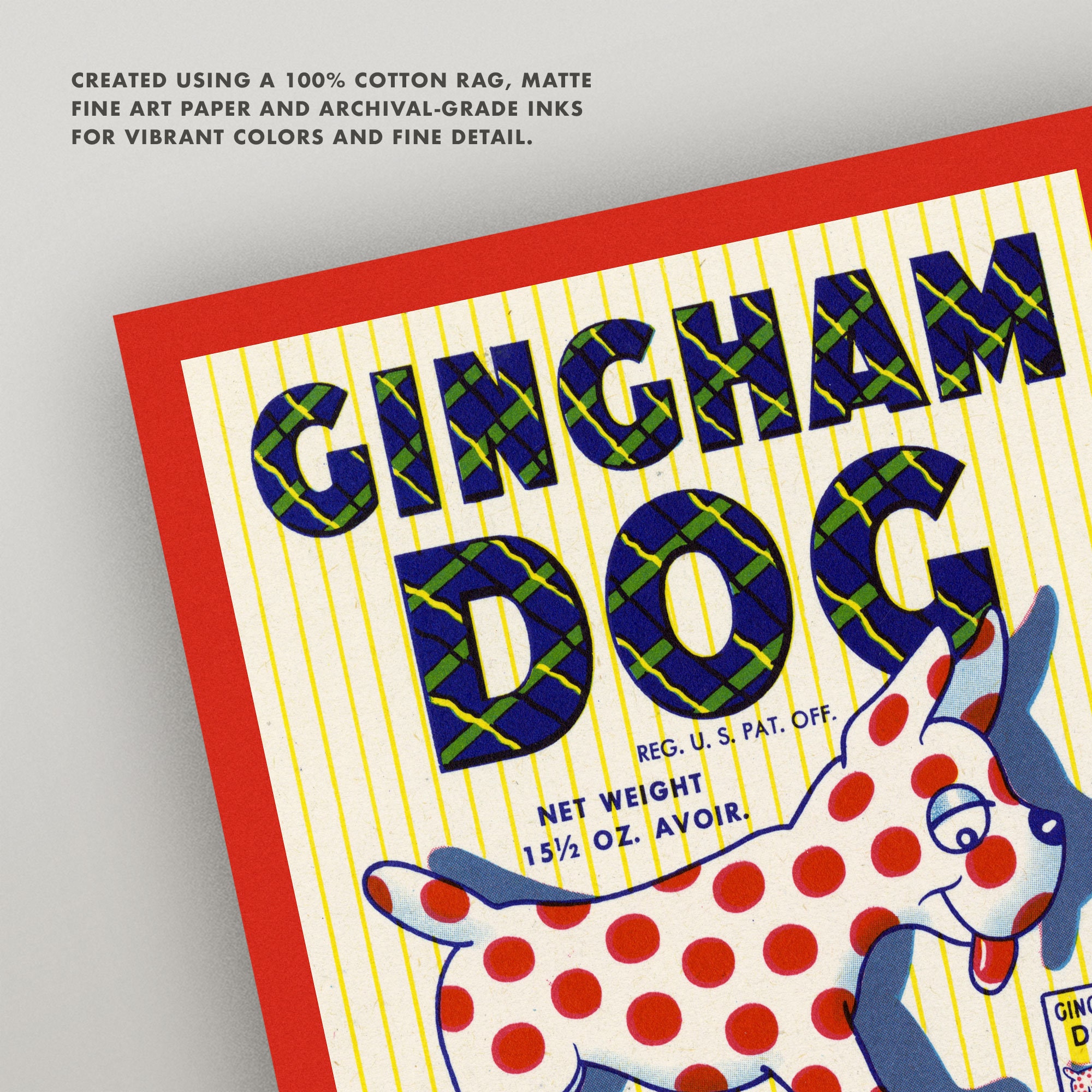 Dog Print Vintage Dog Food Label Wall Art 8X10 Print Etsy