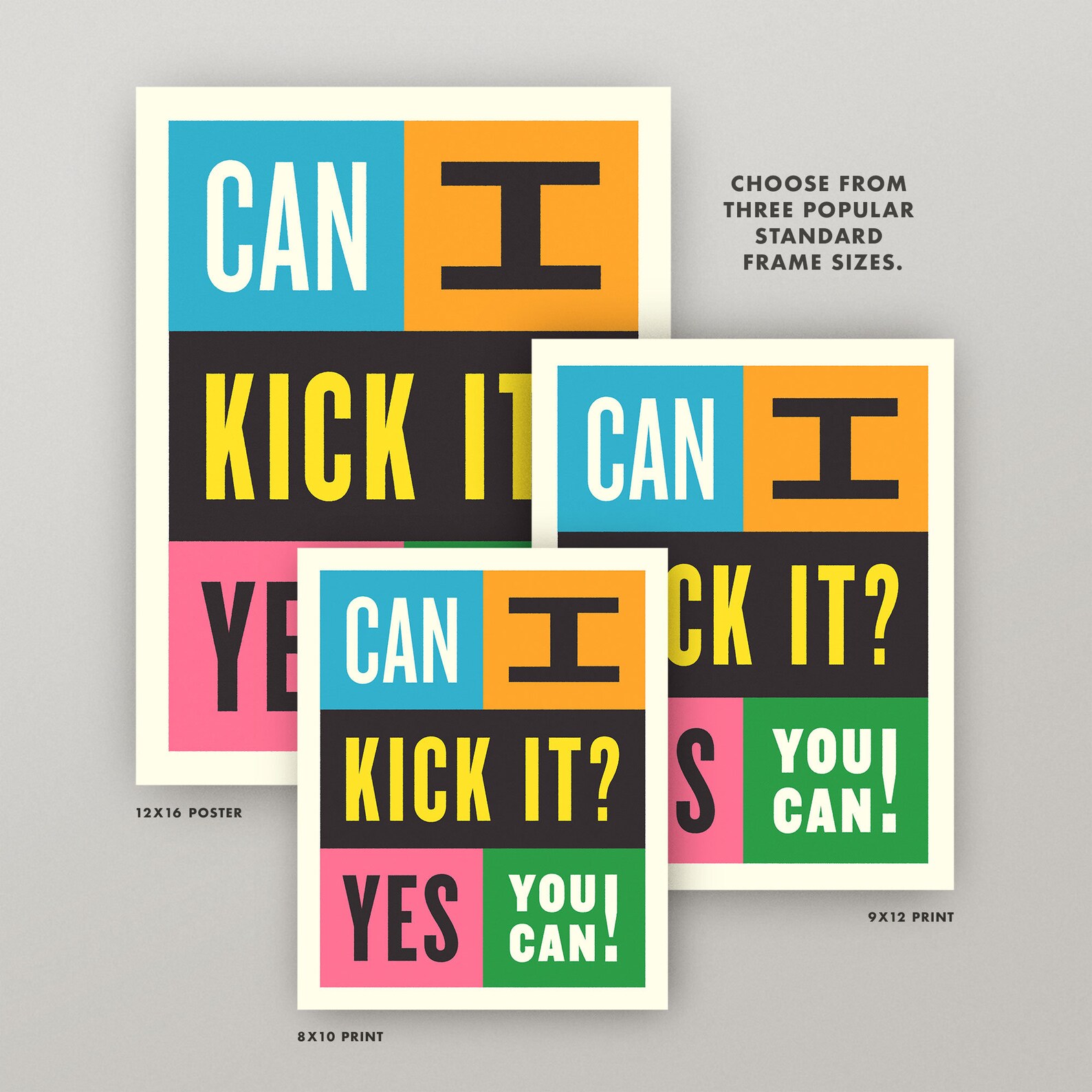 Can I Kick It Yes You Can Print 3 Sizes Classic Tribe Hip Etsy