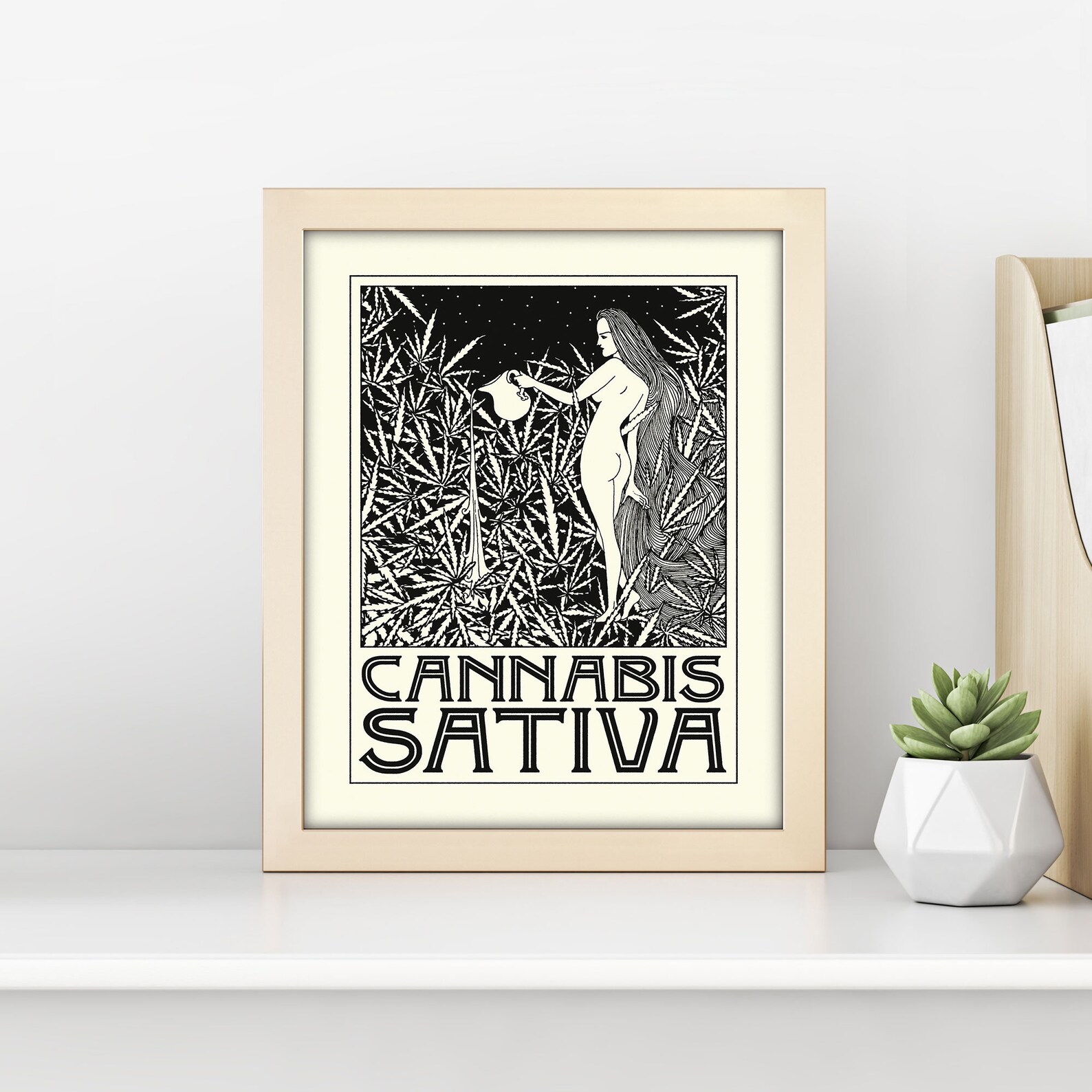 Indica and Sativa Prints 5 Sizes Cannabis Poster - Etsy