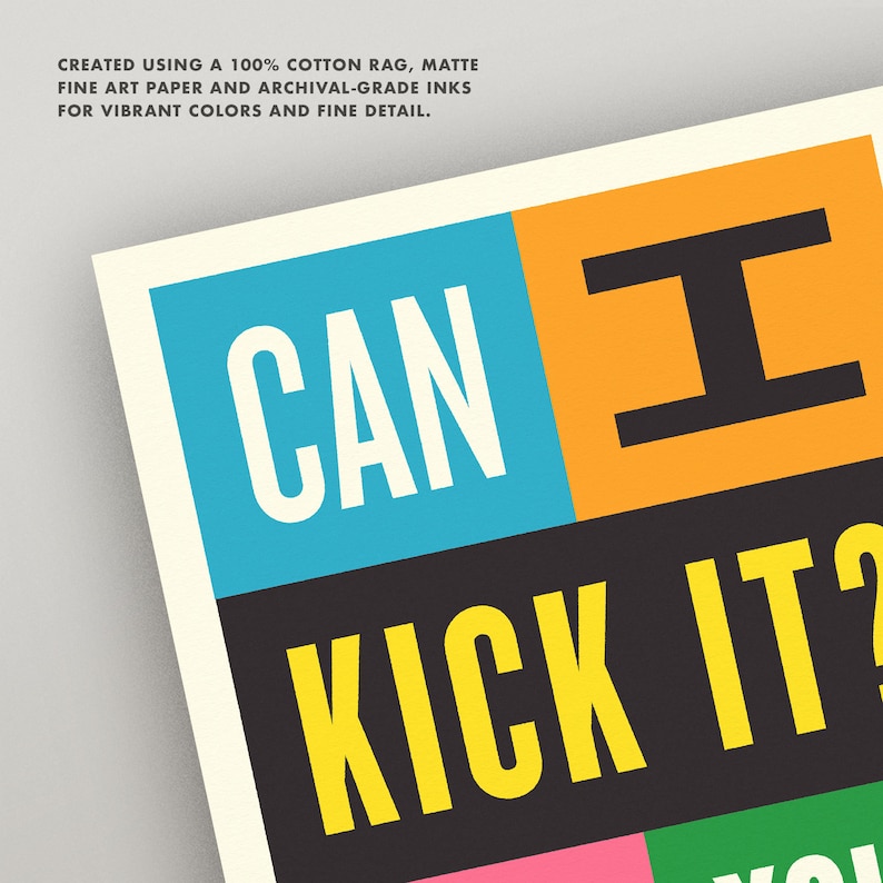 Can I Kick It Yes You Can Print 3 Sizes Classic Tribe Hip Etsy