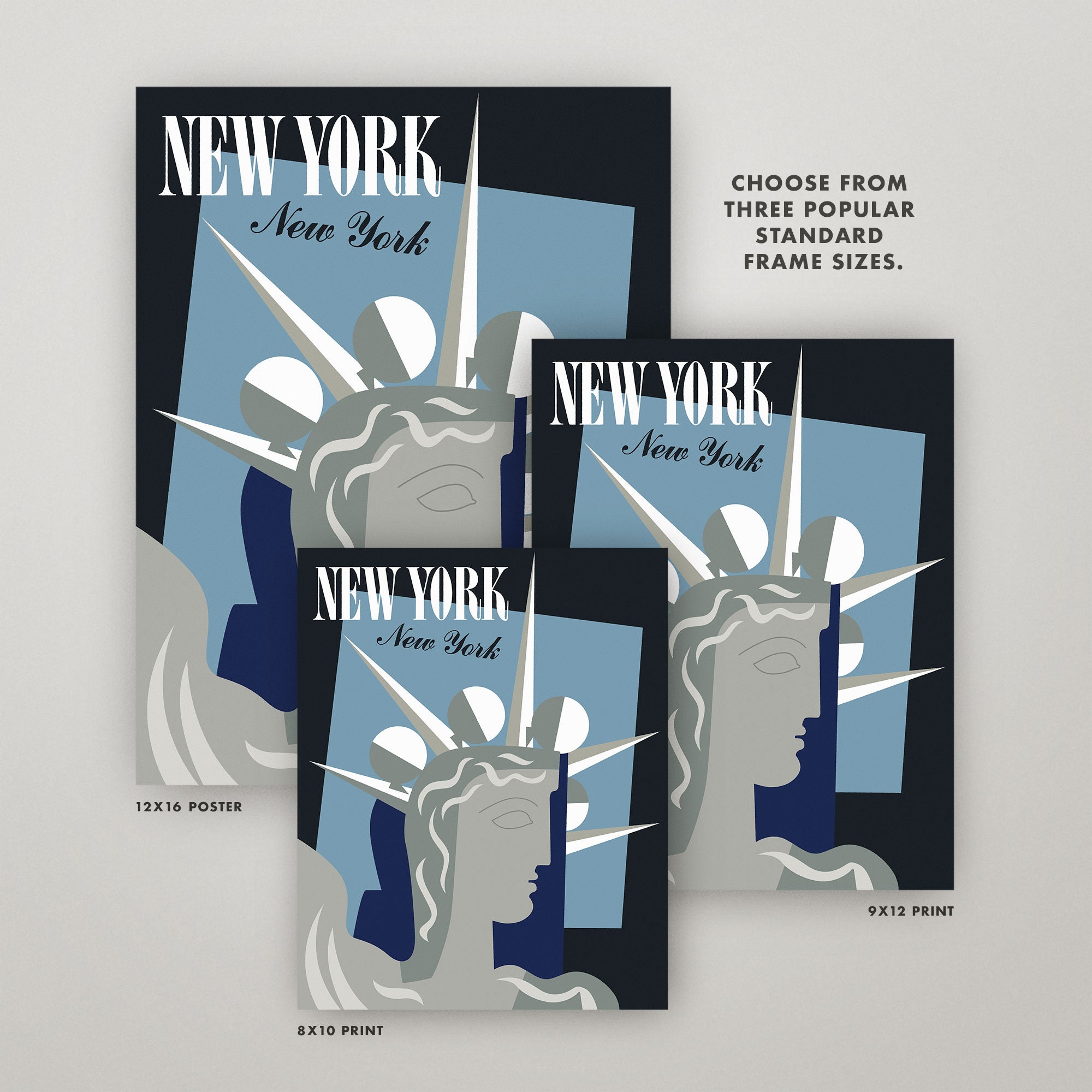 Vintage New York Poster • 4 Sizes! 8X10 9X12 12X16 • Vintage