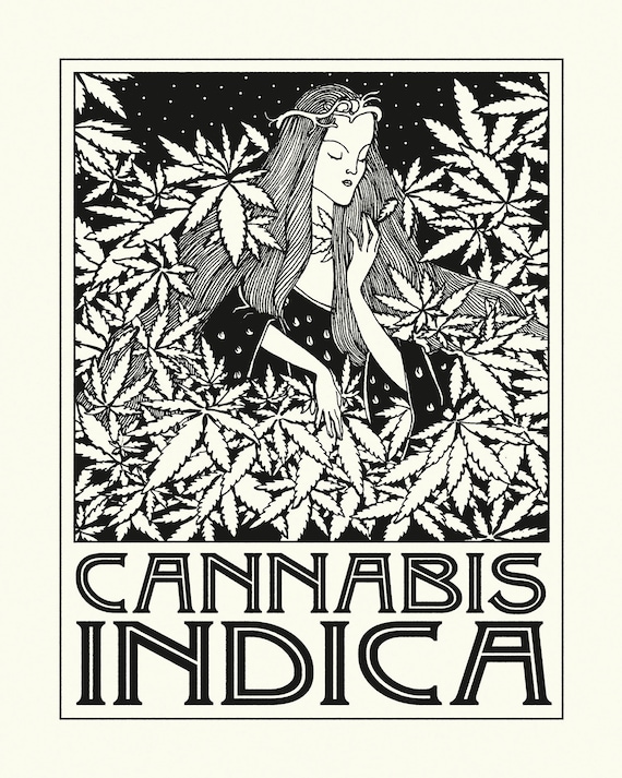Indica and Sativa Prints • 5 Sizes • Cannabis Poster Indica and Sativa Prints • 5 Sizes • Cannabis Poster