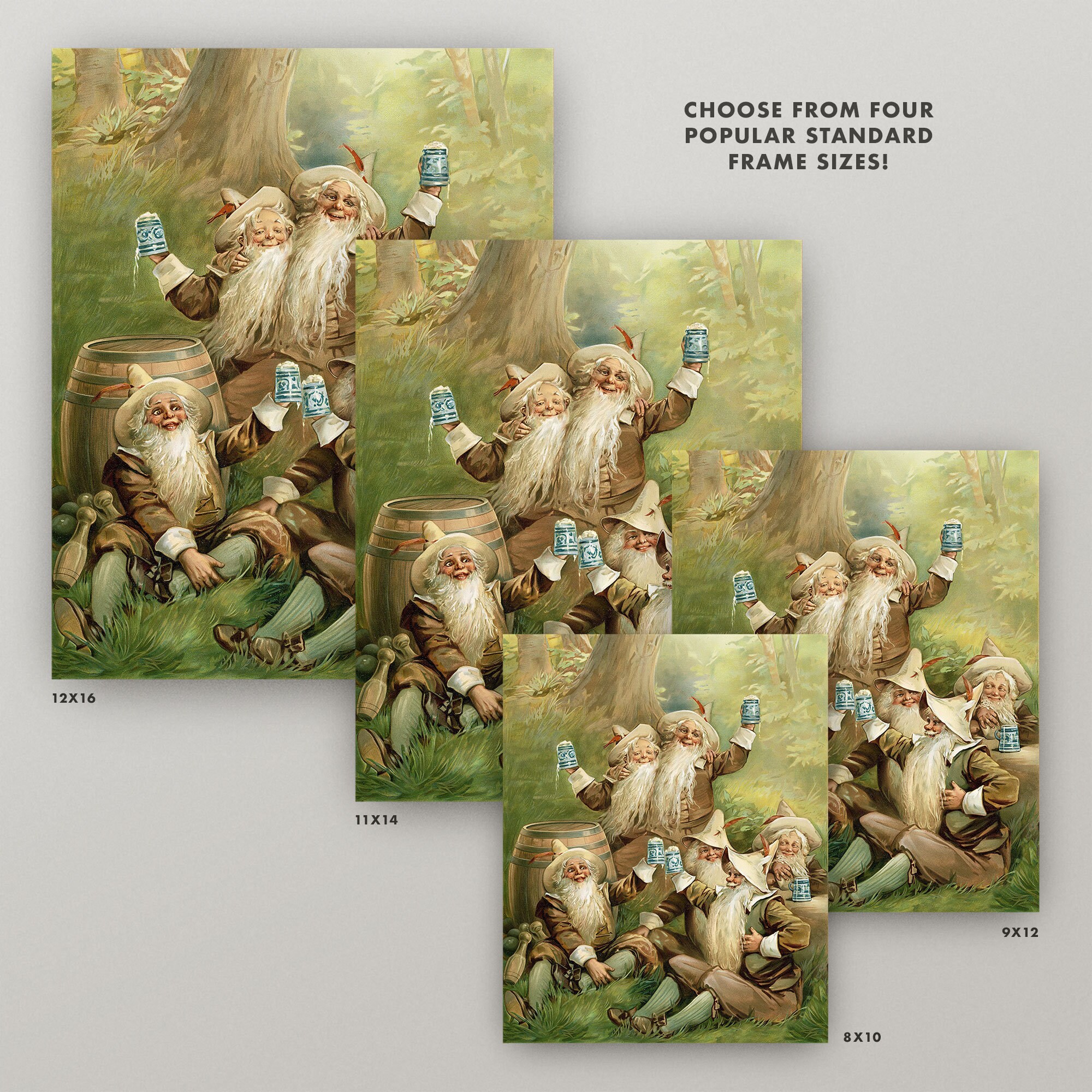 Poster Vintage Publicitaire Moteur Gnome - Haute Qualité 60x80 Cm - Neuf