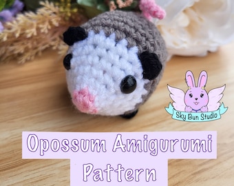 Crochet Opossum Amigurumi Pattern: Pocket Pal (PDF Pattern)