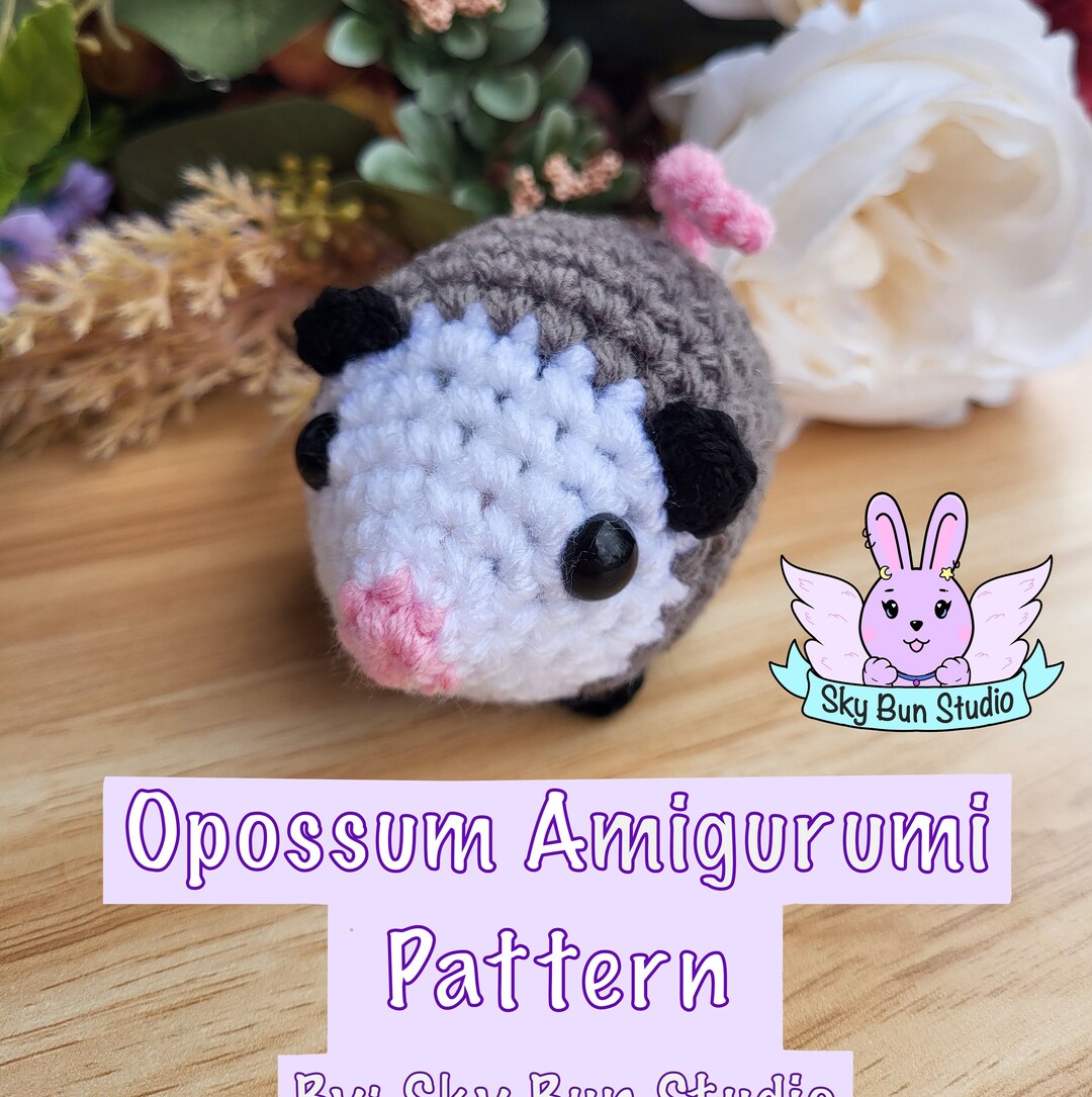 Crochet Opossum Amigurumi Pattern: Pocket Pal (PDF Pattern) - Etsy