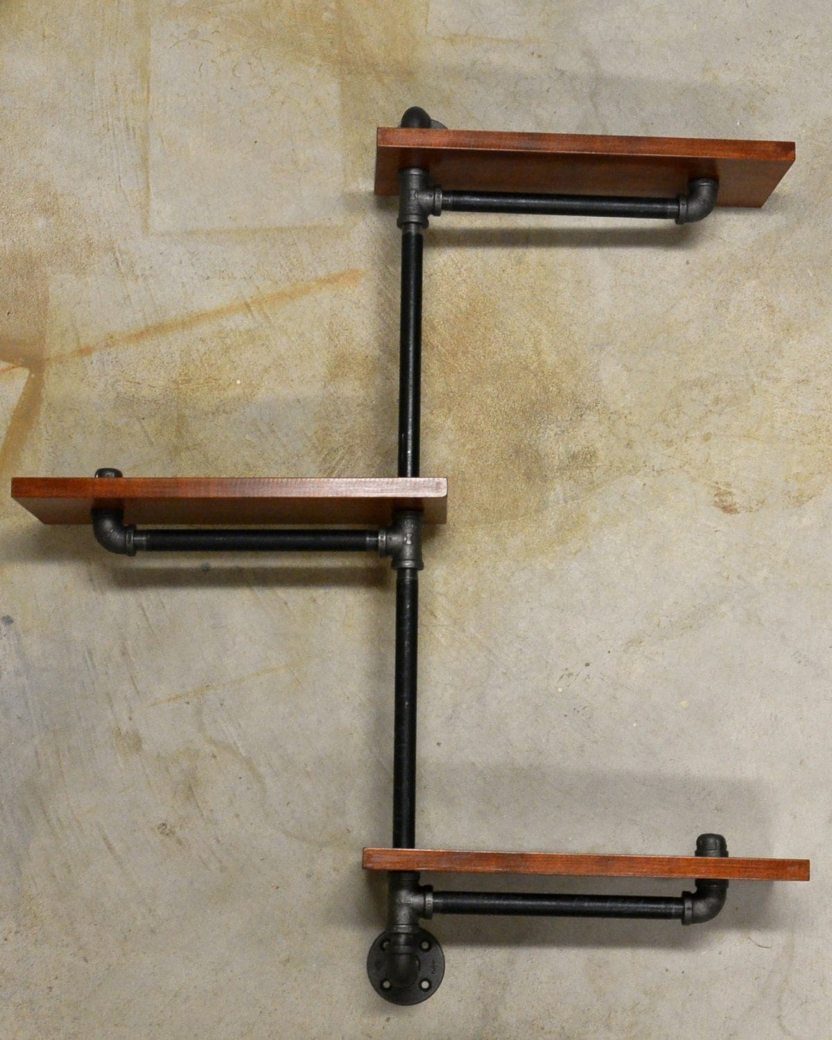 Adjustable Plumbing Pipe Shelving Unit - Etsy - Exposed Pipe Shelving Unit For Sale