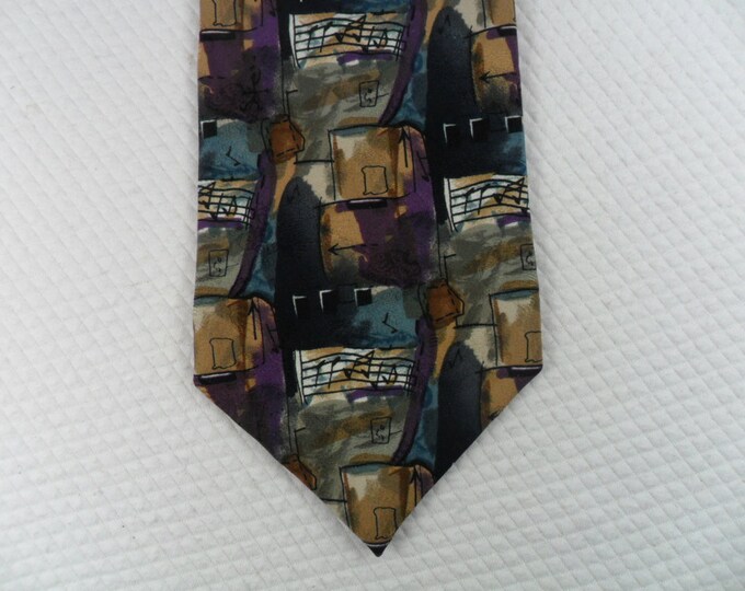 Vintage Jerry Garcia Tie Pure Silk Uncorrected Manuscript Grateful Dead Music Musician Necktie 56 x 3.75 Vintage Tie Shop T671