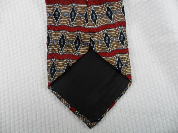 Vintage Geoffrey Beene Tie   made in USA 100% Sil… - image 3