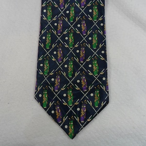 Vintage Golf Tie Beverly Hills Polo Club  Polyester Golf Ball Sport  Neck wear 58 x 3.75 Vintage Tie Shop T462