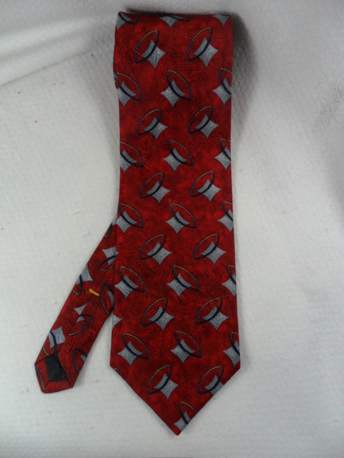 Vintage XMI Tie Fine Quality Hand Made USA Pure Silk Red and - Etsy
