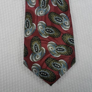 Vintage Silk Necktie: Mercedes High Fashion Design