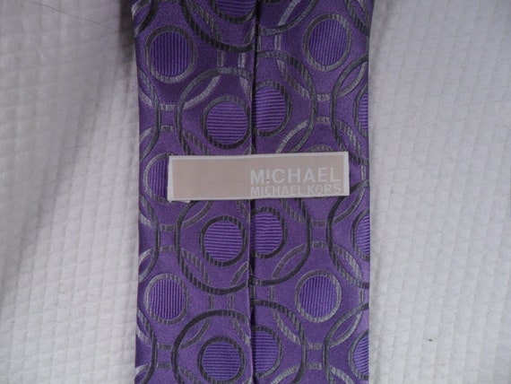 Vintage Michael Kors Tie USA Made Pure Silk Geome… - image 3