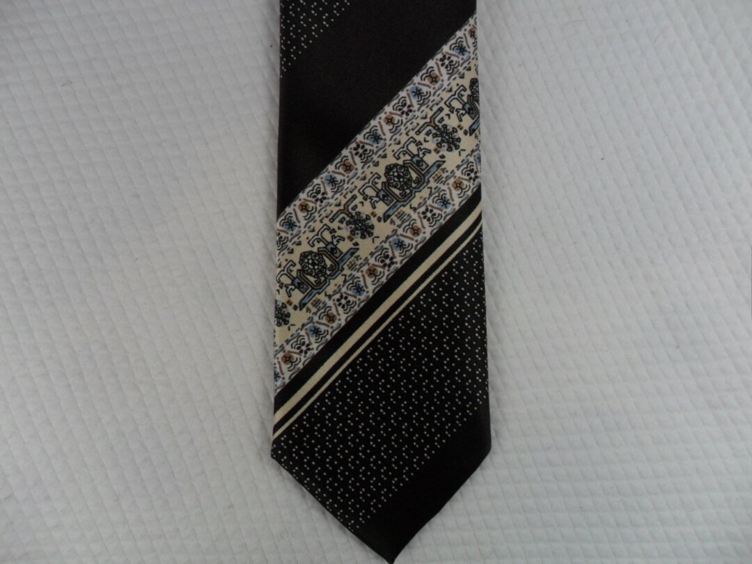 Small Vintage Oleg Cassini Tie Diamonds Men Shops Polyester - Etsy