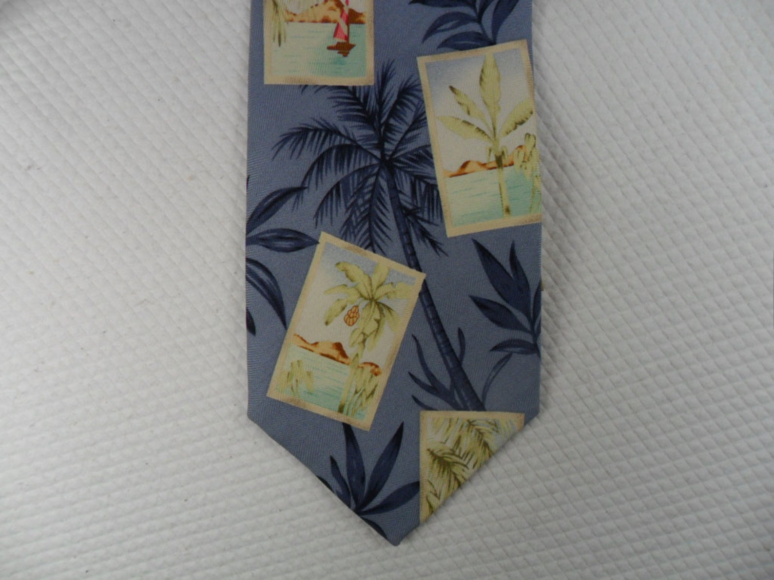 Vintage New With Tag Tommy Bahama Palm Tree Tie off Island | Etsy